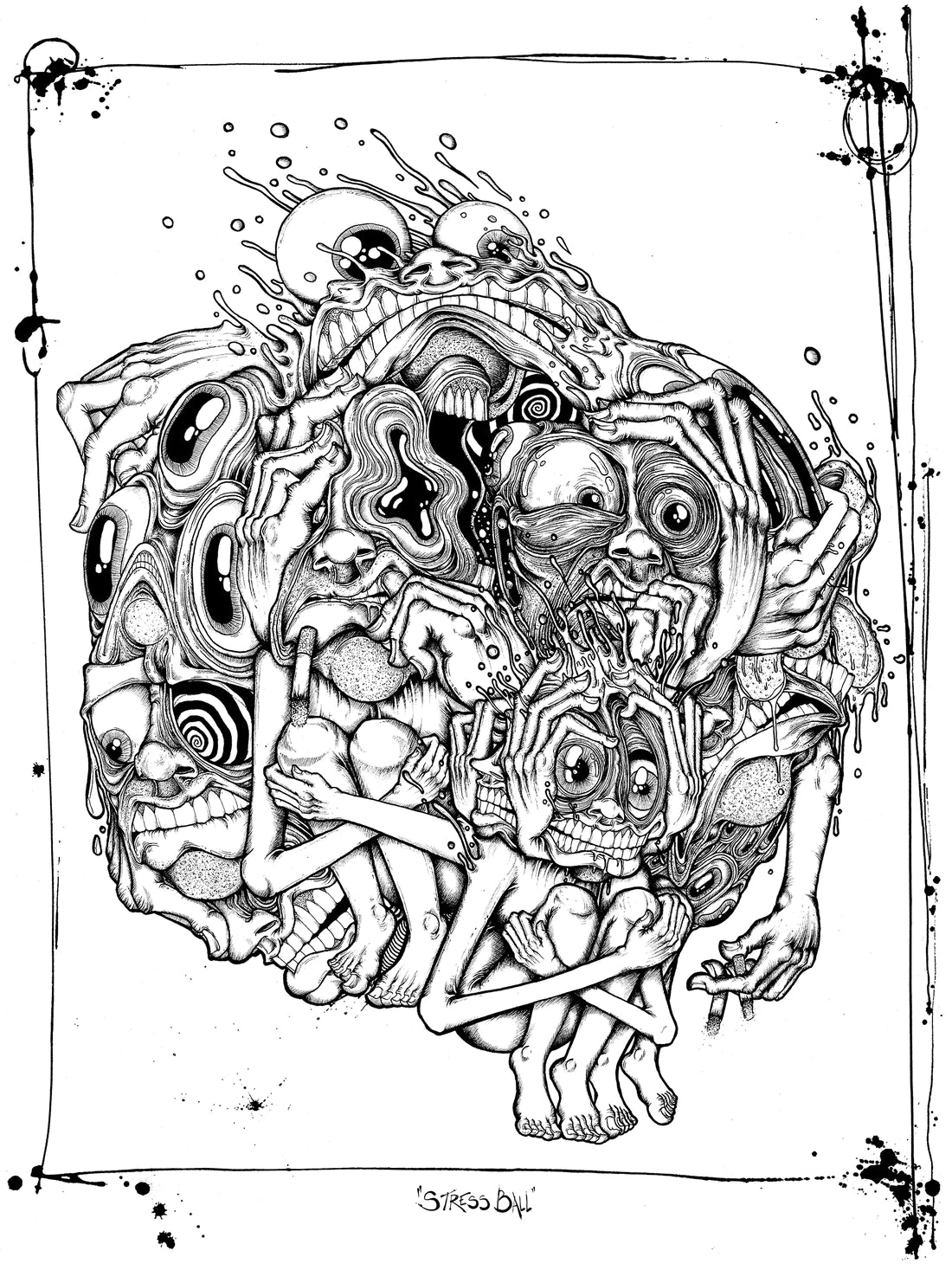 Aaron Brooks Stress Ball, 2023 Archival Pigment Print with hand deckled edge on Cold Press Cotton Paper (made in Italy) 18 x 24 in Edition of 300 Hand Signed + Numbered by the artist. Printed in Colorado by CIK STUDIOS.