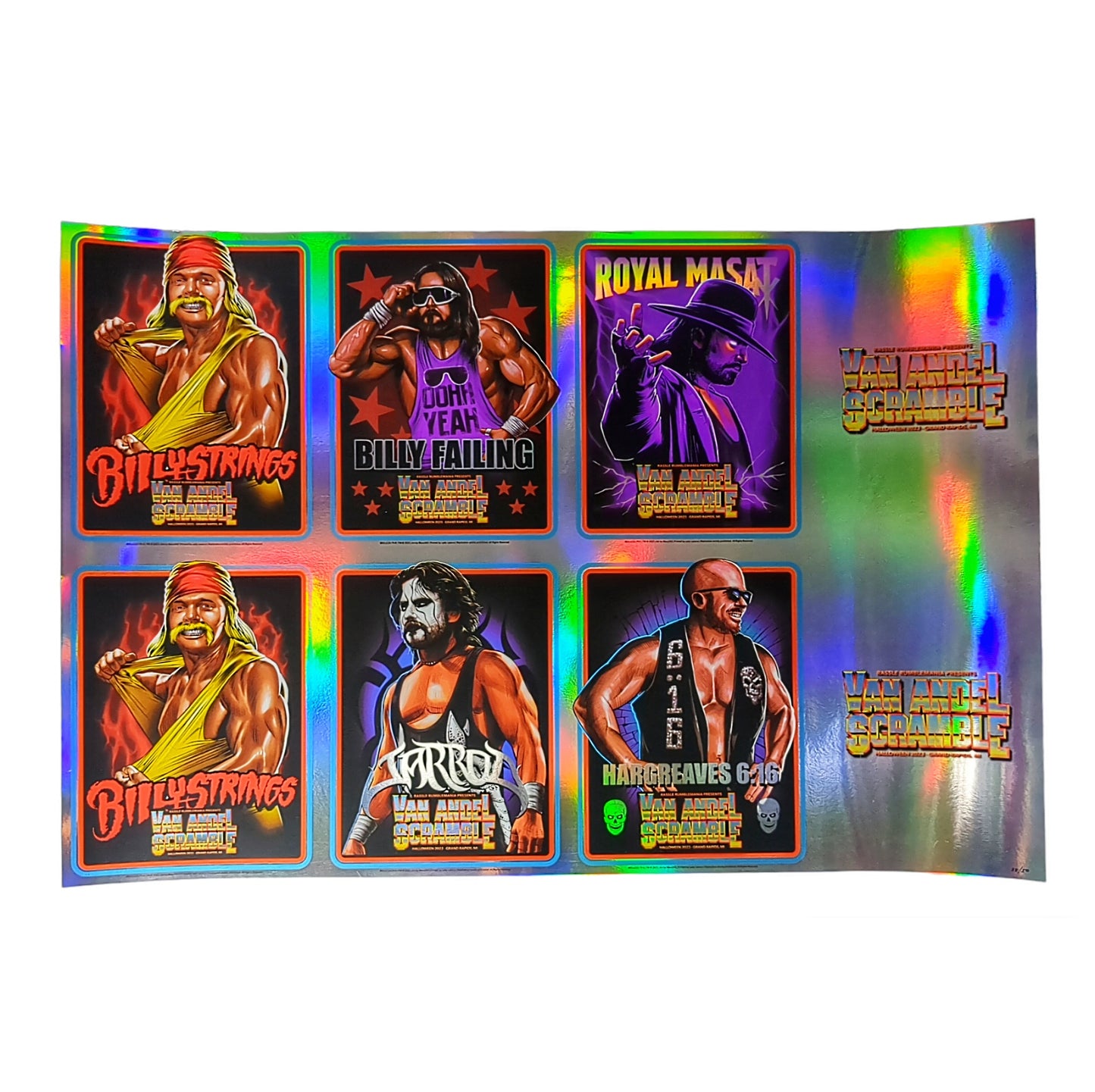 Maxxer Billy Strings Van Andel Scramble Van Andel Arena Grand Rapids, Michigan 2023 Foil Show Print 24 x 36 in Edition of 50