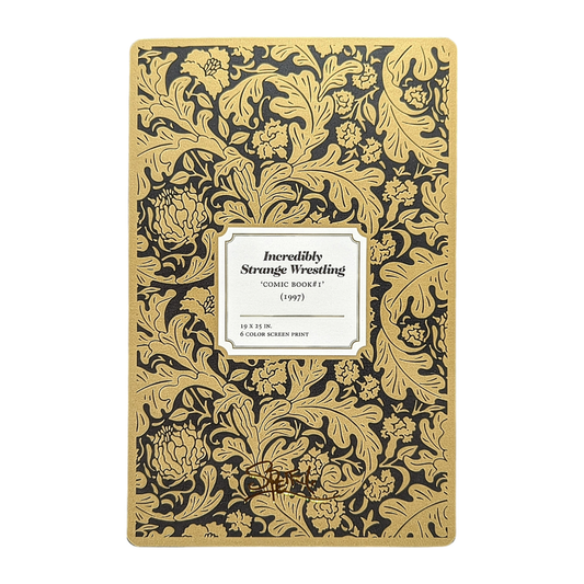 Chuck Sperry Incredibly Strange Wrestling, 1997 Art Card Approx. 8.5 x 5.5 in