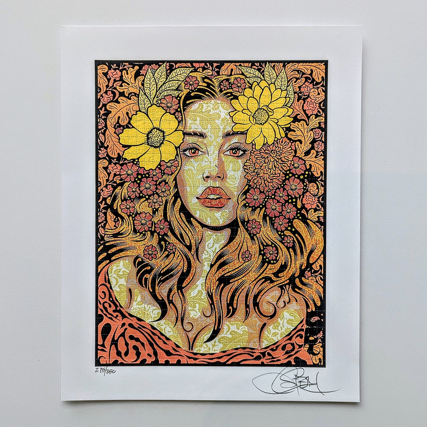 Chuck Sperry Leto, 2024 Vegetable Based Ink Print on #80 Unbleached Cotton Blotter Paper 9 x 11.25 in Edition of 350 Hand Signed + Numbered by the artist. Printed by BC Blotter Co. Image for The Young Gods Schnellertollermeic