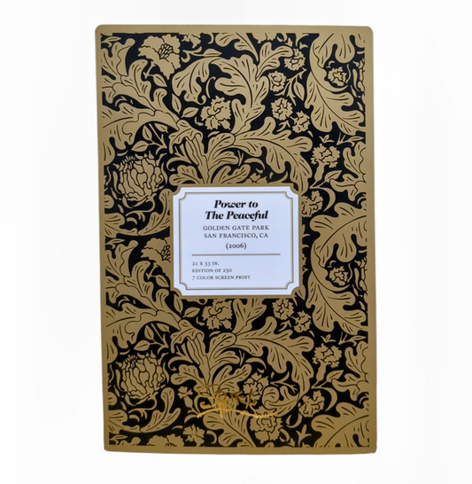 Chuck Sperry Power to the Peaceful Golden Gate Park San Francisco, California 2006 Art Card Approx. 8.5 x 5.5 in