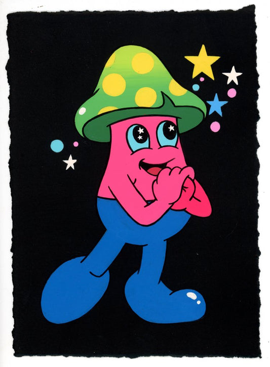 Dabs Myla Original Hand Painting Psychedelic Midnight Zephyr