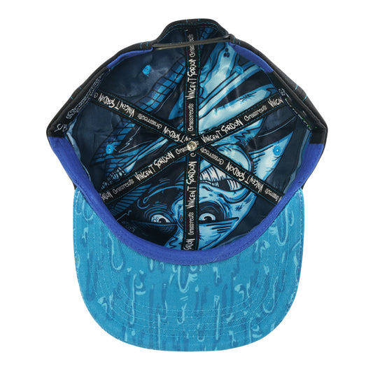 Vincent Gordon Ganja Bay Black Snapback Hat - Sublimation Printed - Embroidered Artwork - Satin Lining - Stash Pocket - Limited Edition of 300