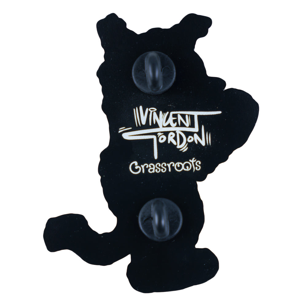 Vincent Gordon x Grassroots Dead Cats Yellow Cat Pin
