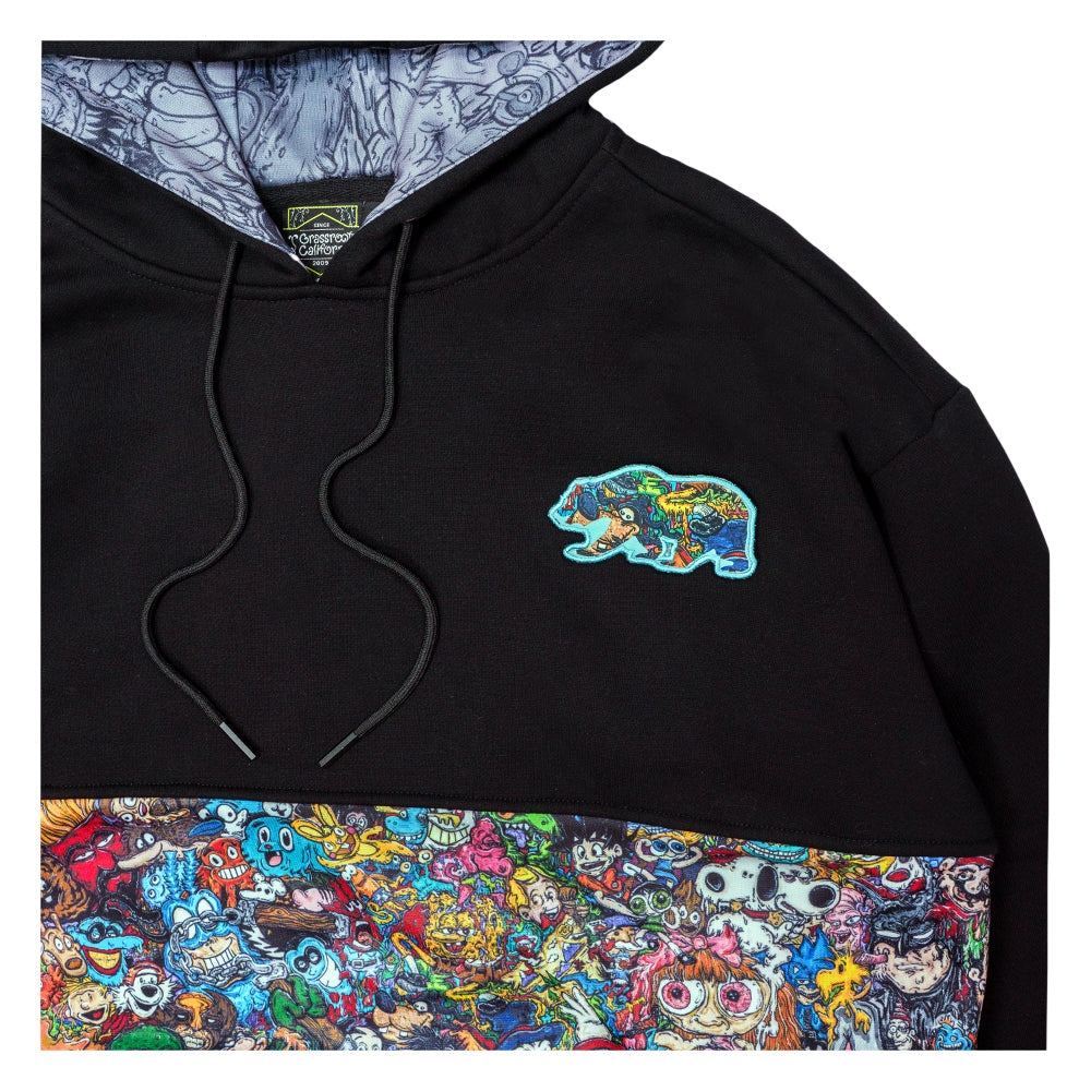 Vincent Gordon x Grassroots Cartoon Gumbo Black Tall Pullover Hoodie