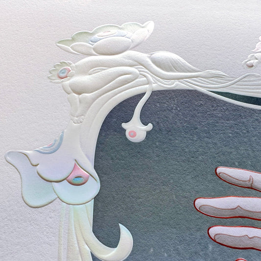 James Jean Chine, 2023 Archival Print on Cotton Rag Paper Print: 20 x 16 in | Image and border: 18-⅛ in x 15-⅛ in Edition of 541 Hand Signed + Numbered by the artist.