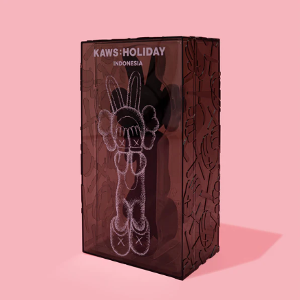 KAWS HOLIDAY INDONESIA Accomplice (Black), 2023 Vinyl figure 11.5 in Certificated NFC chip of authenticity. Accompanied by original artist packaging. Published by DING DONG Takuhaibin (DDT Store).