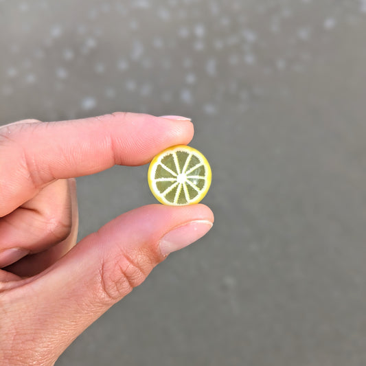 Sam Lyons Glass Yellow Lemon Slice Marble