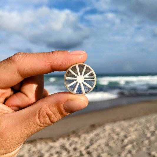 Sam Lyons Glass Sam Lyons Neutronium Citrus Slice Marble