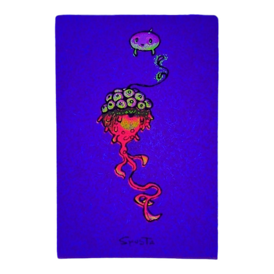 Marq Spusta Untitled Screen print 3 x 2 in Plate signed