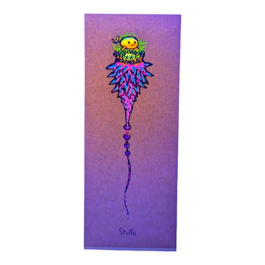 Marq Spusta Nurturing (Gold Shimmer) Screen print 5 x 2 in Plate signed