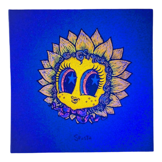 Marq Spusta The Next Bette (Silver Shimmer), 2021 Screen print 4 x 4 in Plate signed