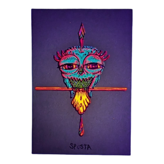 Marq Spusta Tweet (Lime Green), 2020 Screen print 3 x 2 in Plate signed