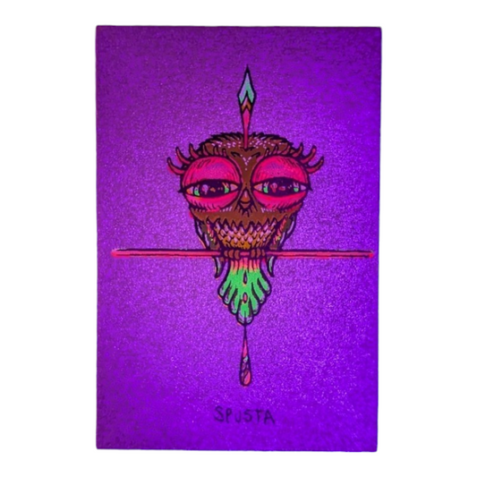 Marq Spusta Tweet (Silver Shimmer), 2020 Screen print 3 x 2 in Plate signed