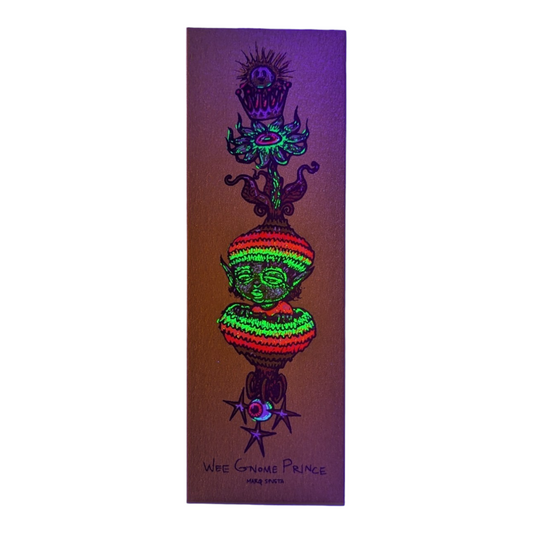 Marq Spusta Wee Gnome (Gold Shimmer), 2017 Screen print 2 x 6 in Plate signed