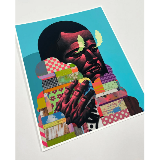 Michael Reeder Cloud Diver (Block), 2023 Archival Digital Print on Cotton Rag 300GSM 8 x 10 in Edition of 891 Hand Signed & Numbered by the artist. Accompanied by Certificate of Authenticity and original artist packaging. Published by Status Medium.