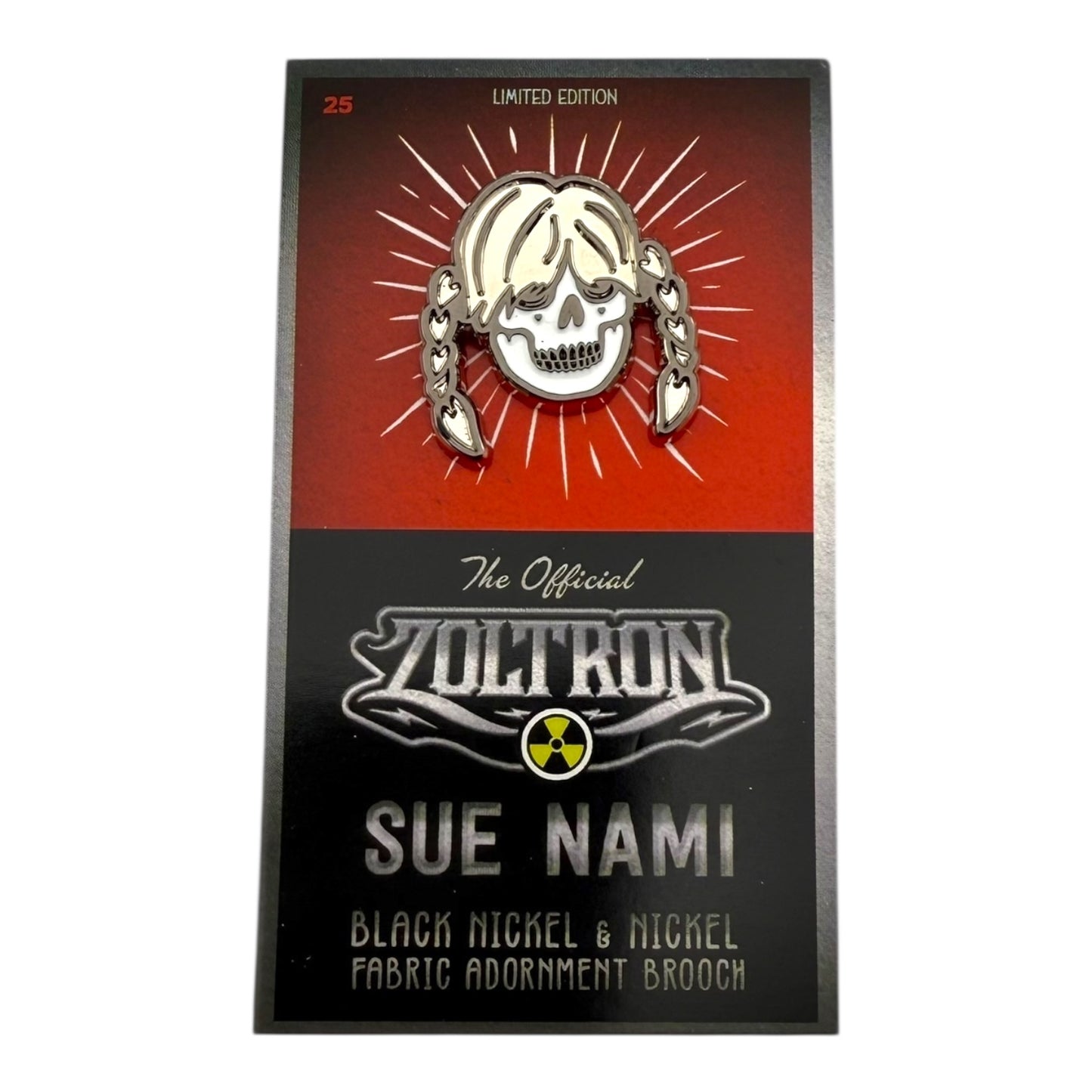 Zoltron "Sue Nami" (Black Nickel & Nickel) Pin