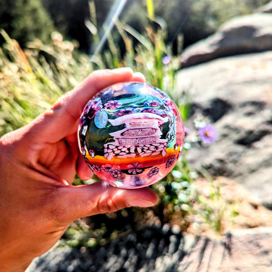 Piper Dan "Asanoha Castle Scene" Marble - 60.3 mm