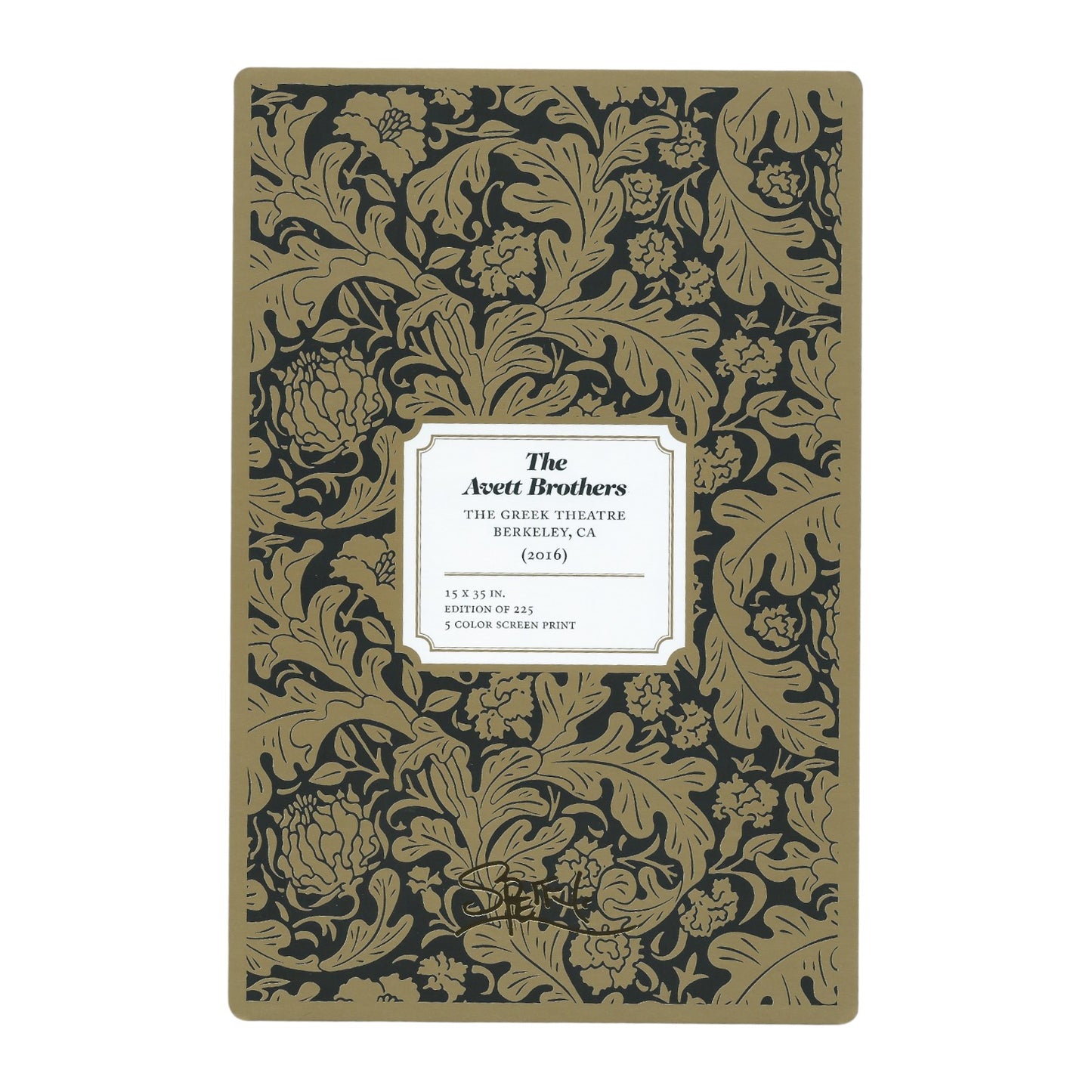 Chuck Sperry The Avett Brothers 2016 Art Card