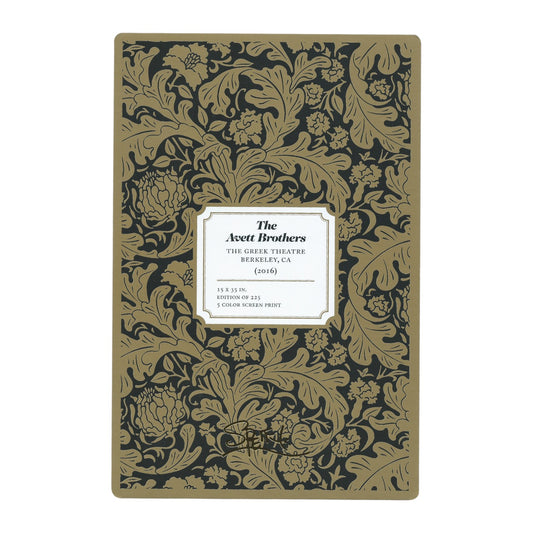 Chuck Sperry The Avett Brothers 2016 Art Card