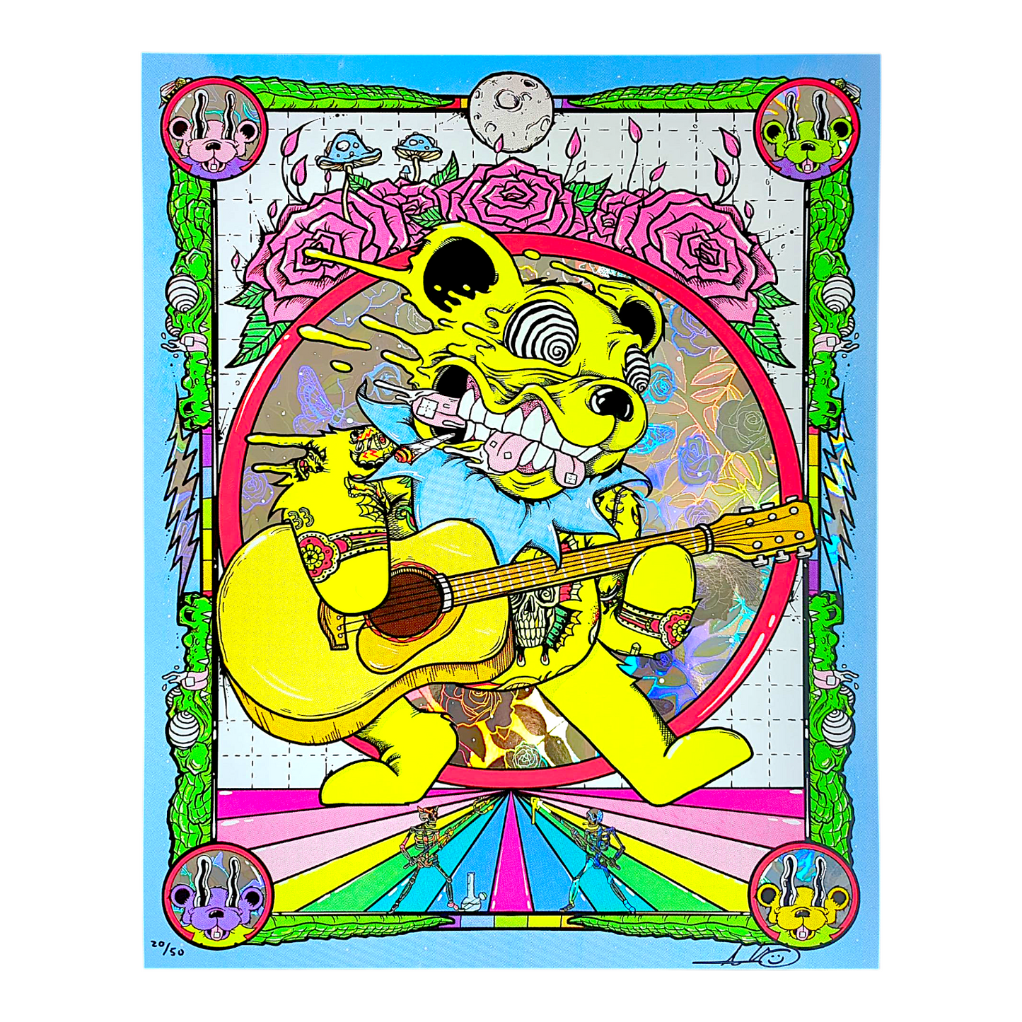 Aaron Brooks
Billy Bear (Roses Foil), 2025
Archival pigment print on roses foil paper
16 x 20 in
Edition of 50
Hand Signed + Numbered by the artist. Printed in Colorado by CIK STUDIOS.