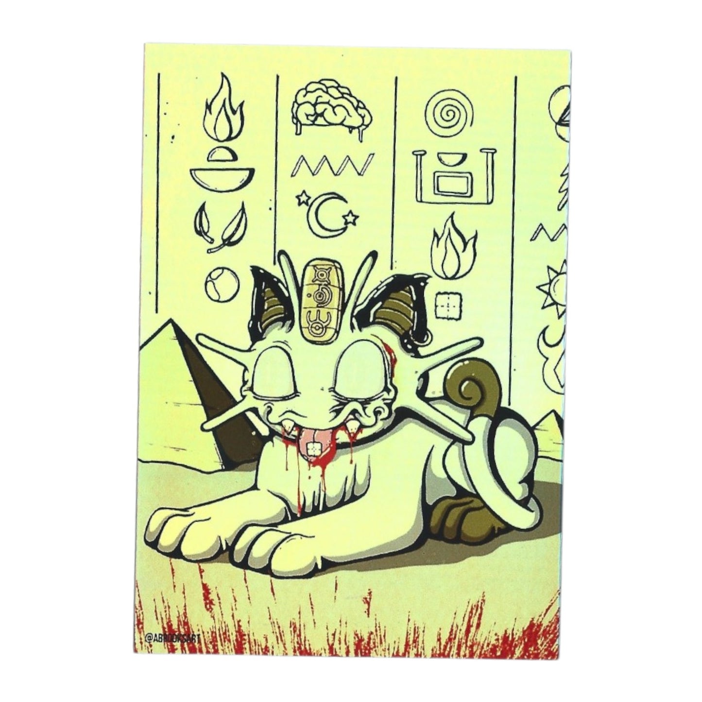 Aaron Brooks "Fluff-Meowth (Zombie)" Sticker