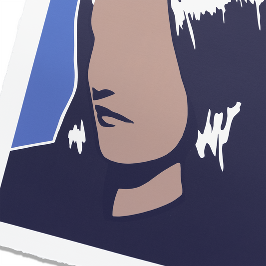 Adriana Oliver
Third Portrait, 2024
3 colour screen print on Munken Smooth 400gsm paper
22 x 18.5 in (56 x 47 cm)
Edition TBD
Hand Signed & Numbered by the artist. Accompanied by Certificate of Authenticity.