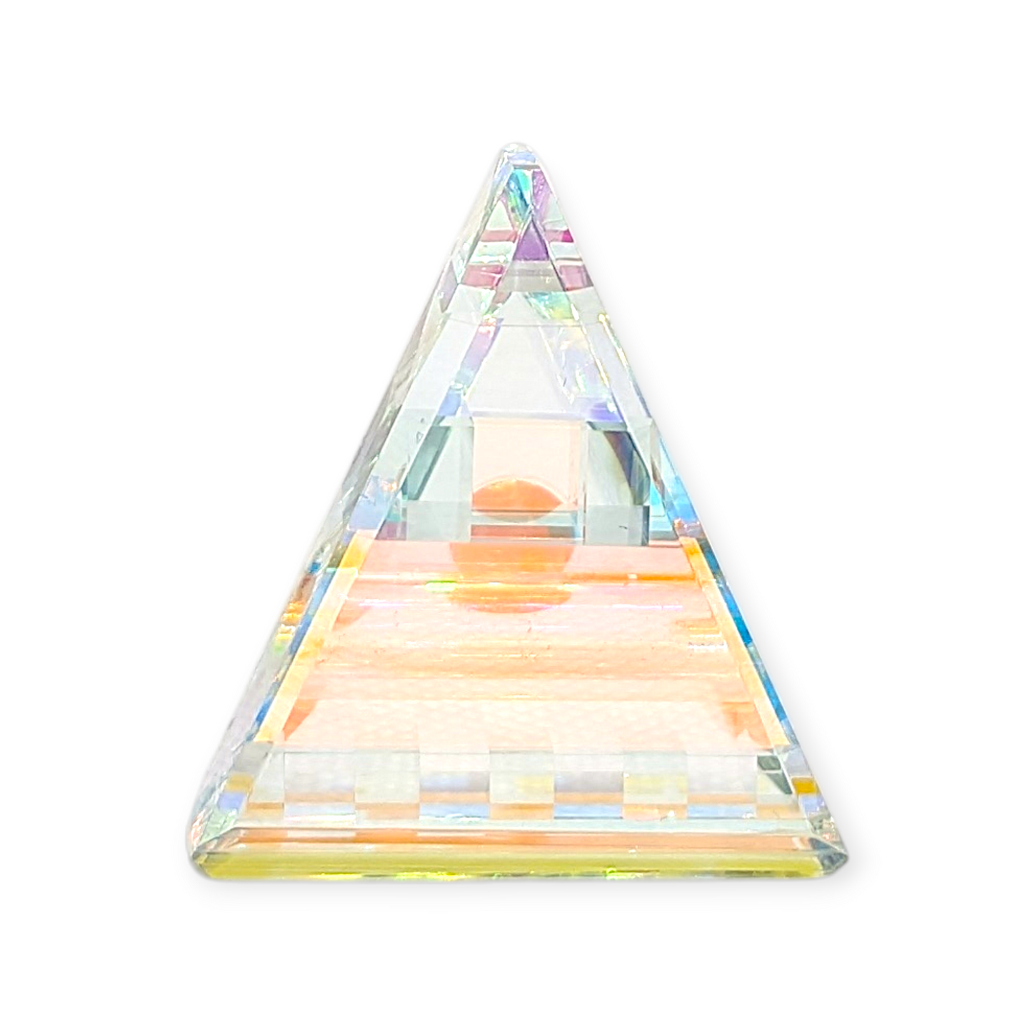 Boro Barto Dichroic Glass Triangle Pendant