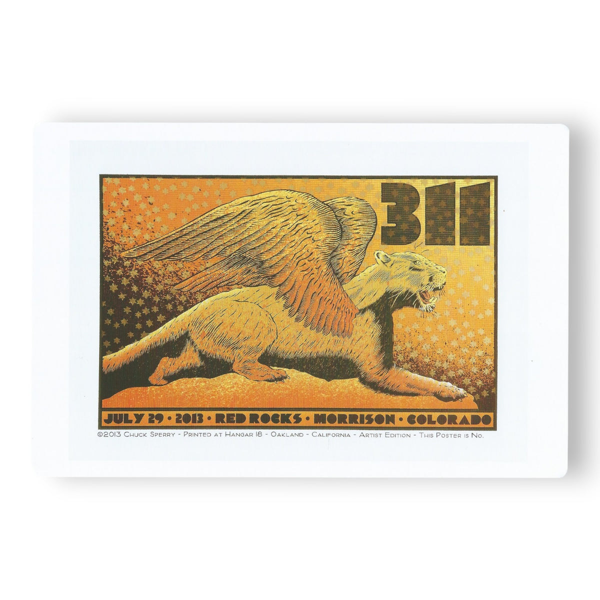 Chuck Sperry 311 2013 Art Card