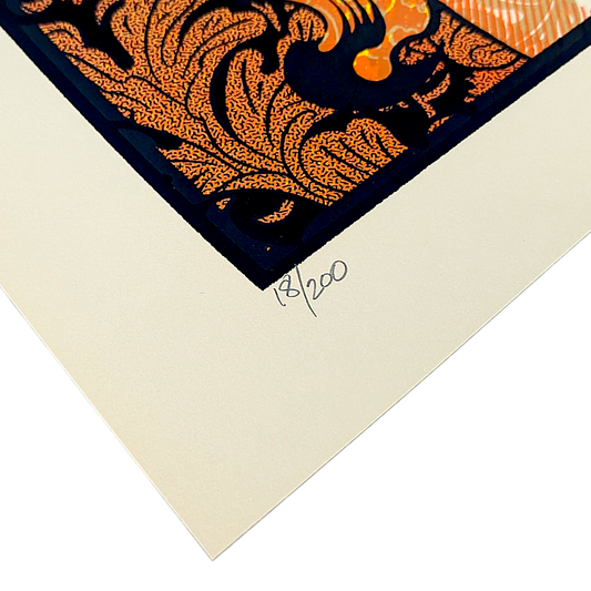 Chuck Sperry
Courage (Oversized), 2025
5 color screen print on Fedrigoni paper
26.7 x 39.4 in (67,75 x 100 cm)
Edition of 200
Hand signed + numbered by the artist