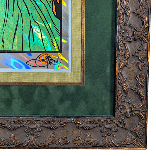 Chuck Sperry
Demeter (Lava Foil), 2017
Screen print on paper
42.5 x 32 x 1.25 in framed
Edition of 20
Hand signed + numbered by the artist. Custom framed by Firehouse 19 Studios.