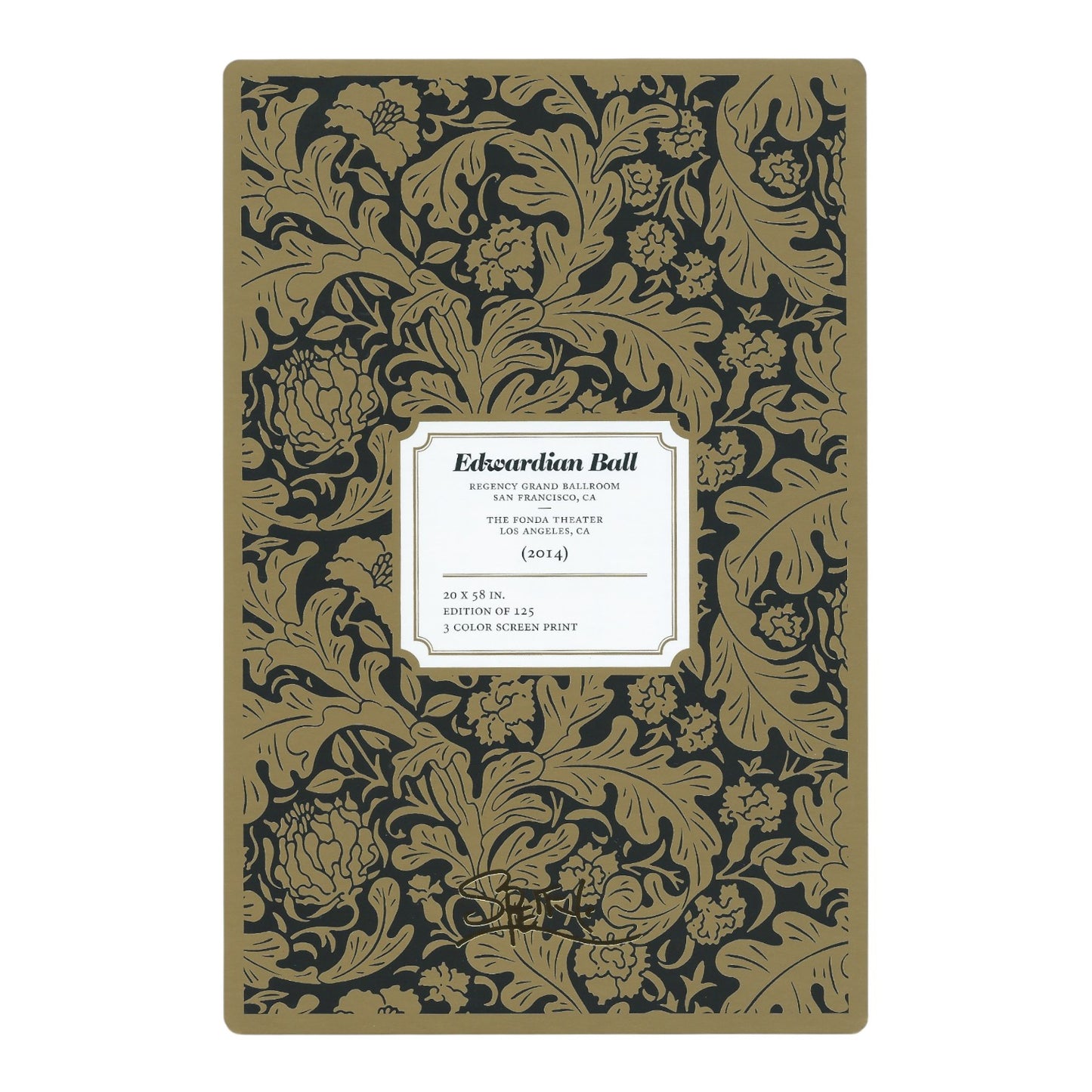 Chuck Sperry Edwardian Ball 2014 Art Card