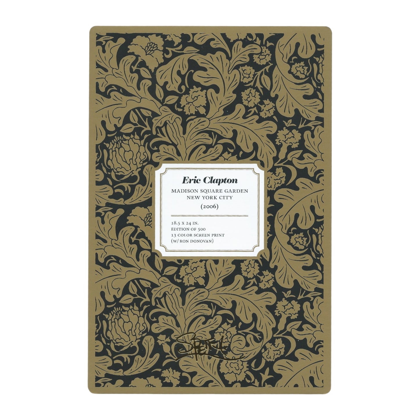 Chuck Sperry Eric Clapton 2006 Art Card