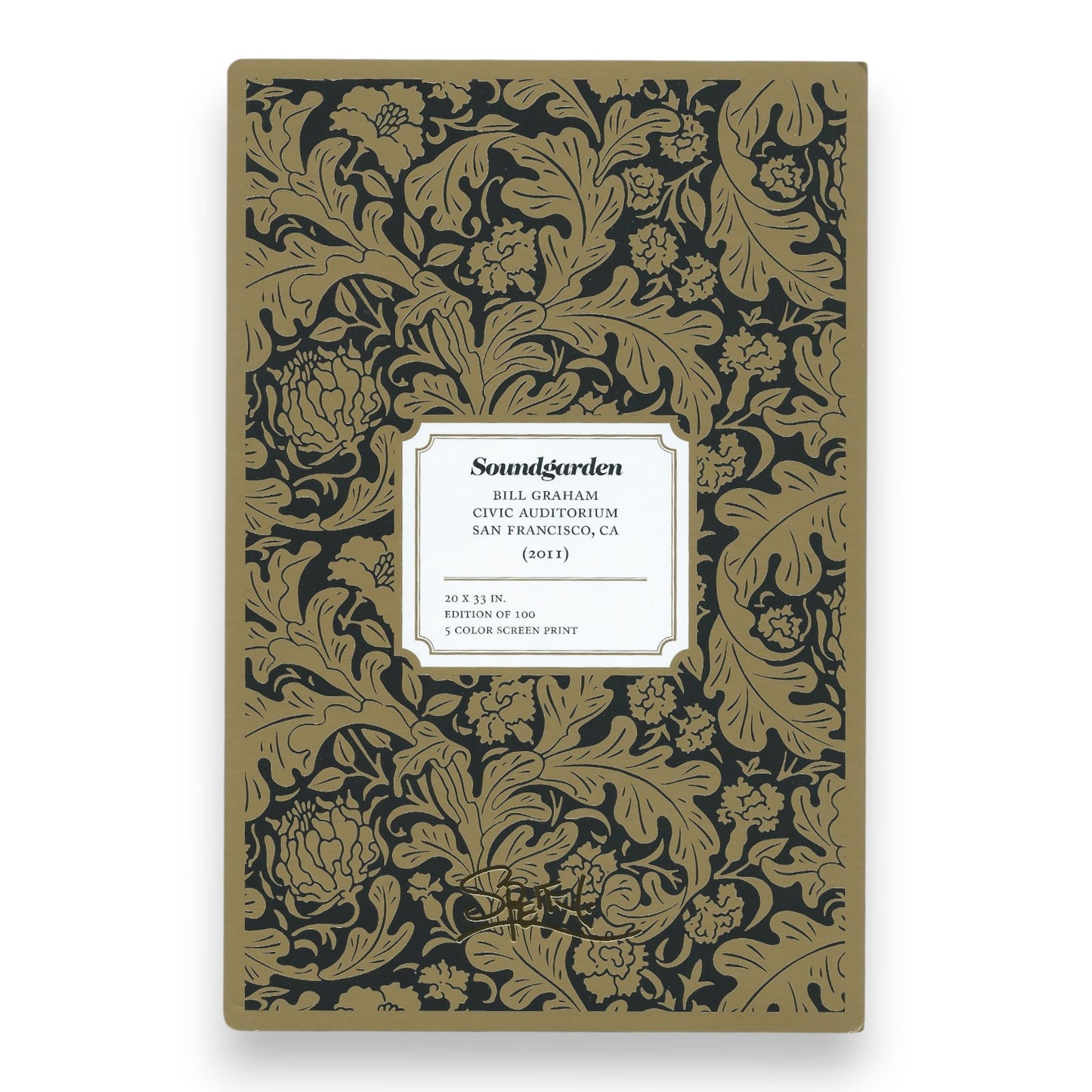 Chuck Sperry Soundgarden 2011 Art Card