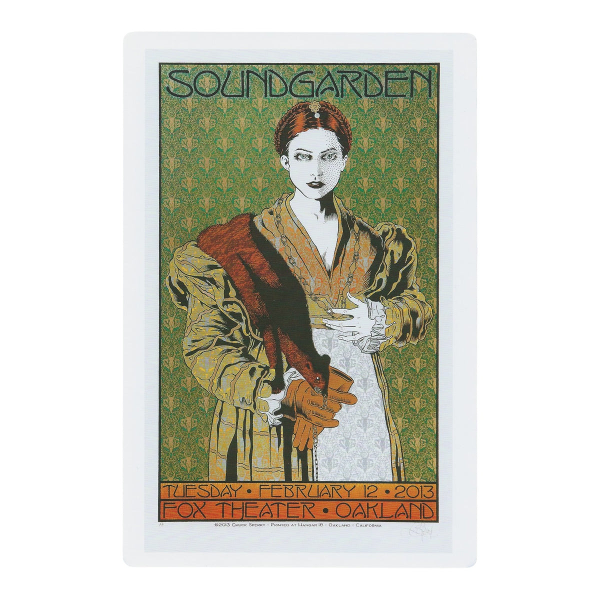 Chuck Sperry Soundgarden 2013 Art Card