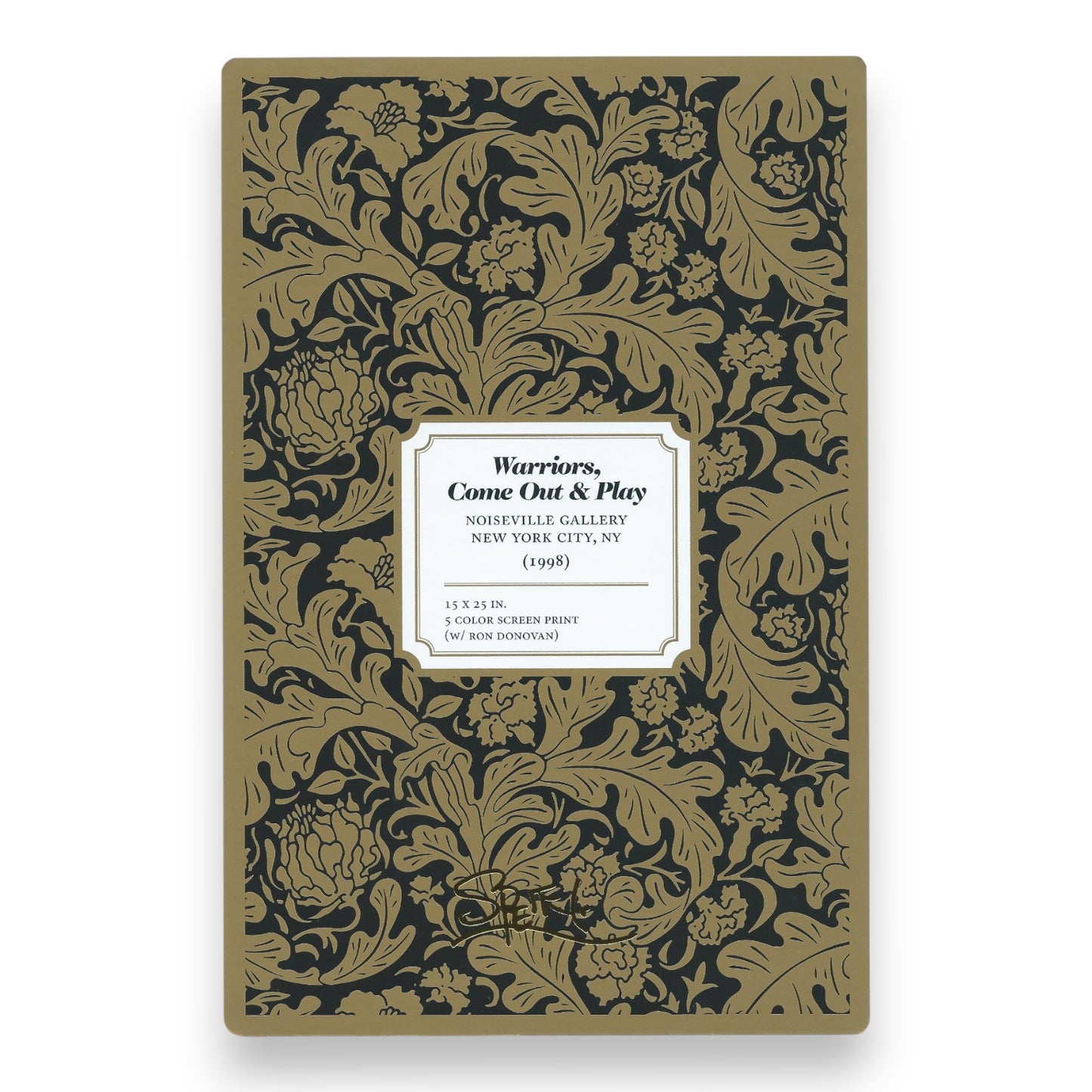 Chuck Sperry Warriors Come Out and Play, 1998 Art Card