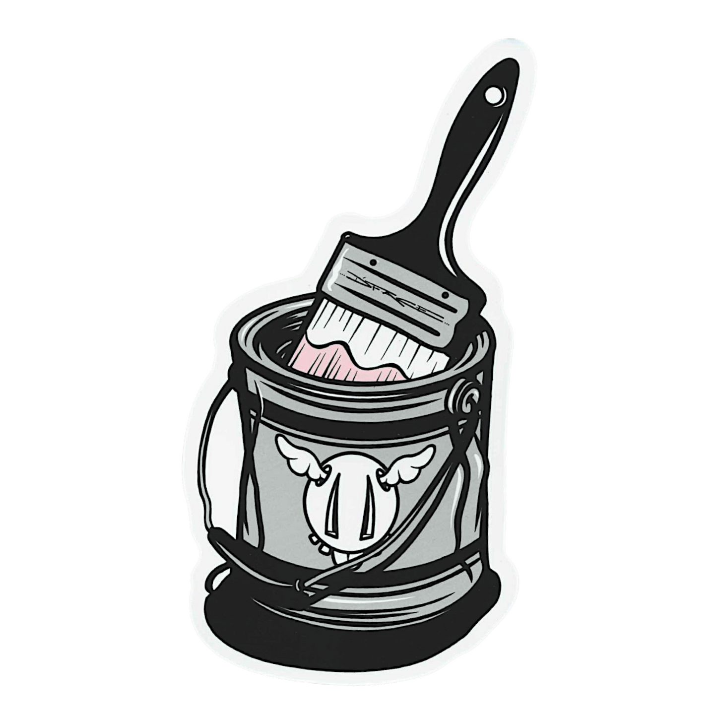 D*Face Paint Can & Brush Sticker