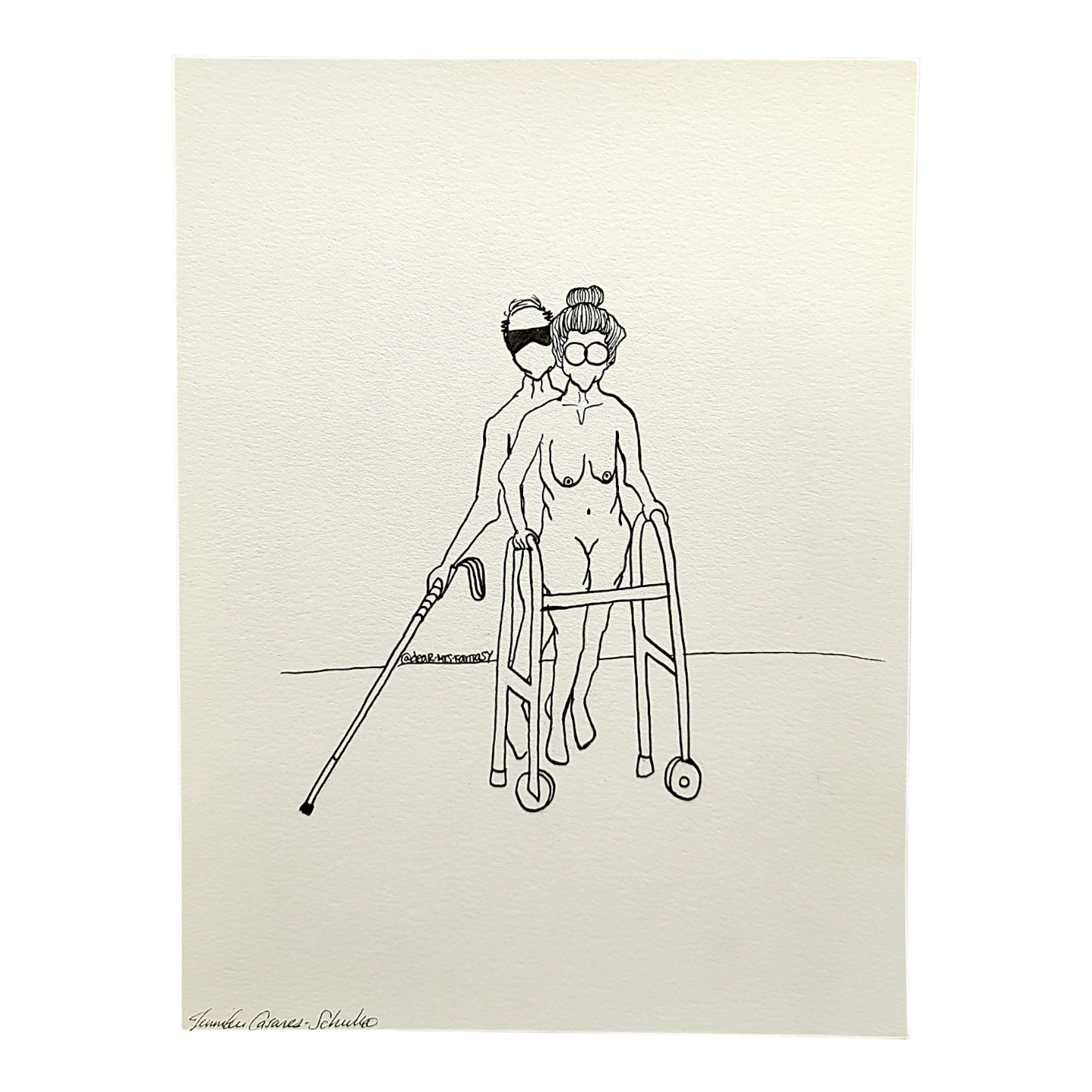 Dear Mrs. Fantasy "Gets Better With Age" Original on Paper