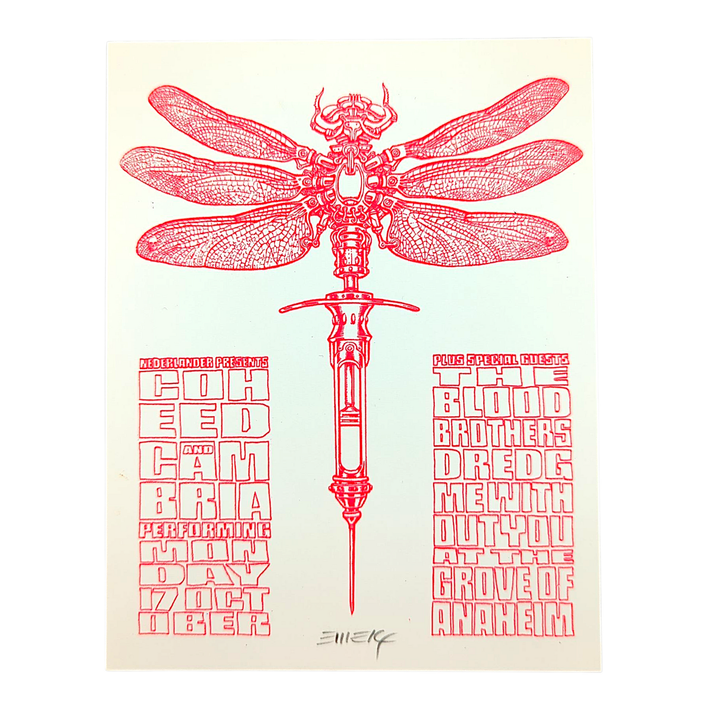 Emek
Coheed & Cambria
Anaheim, California 2005
Gicleé Print on Archival Paper with Straight Cut Edges
4.25 x 5.5 in
Hand signed by the artist