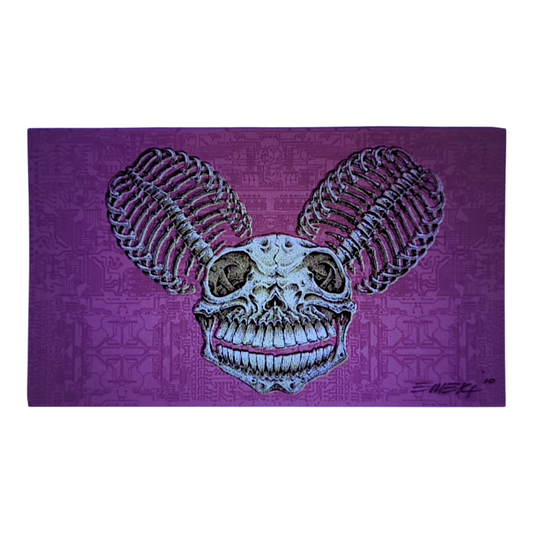 Emek
Dead Mau5, 2010
Screen Print on Archival Paper with Straight Cut Edges
5.75 x 3.25 in
Hand signed + dated by the artist.