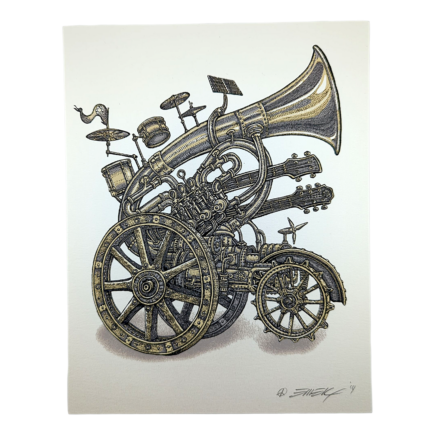 Emek
Instrument Cannon (Pearl), 2014
Screen Print on Archival Paper with Straight Cut Edges
7 x 9 in
Hand signed, dated + doodled by the artist