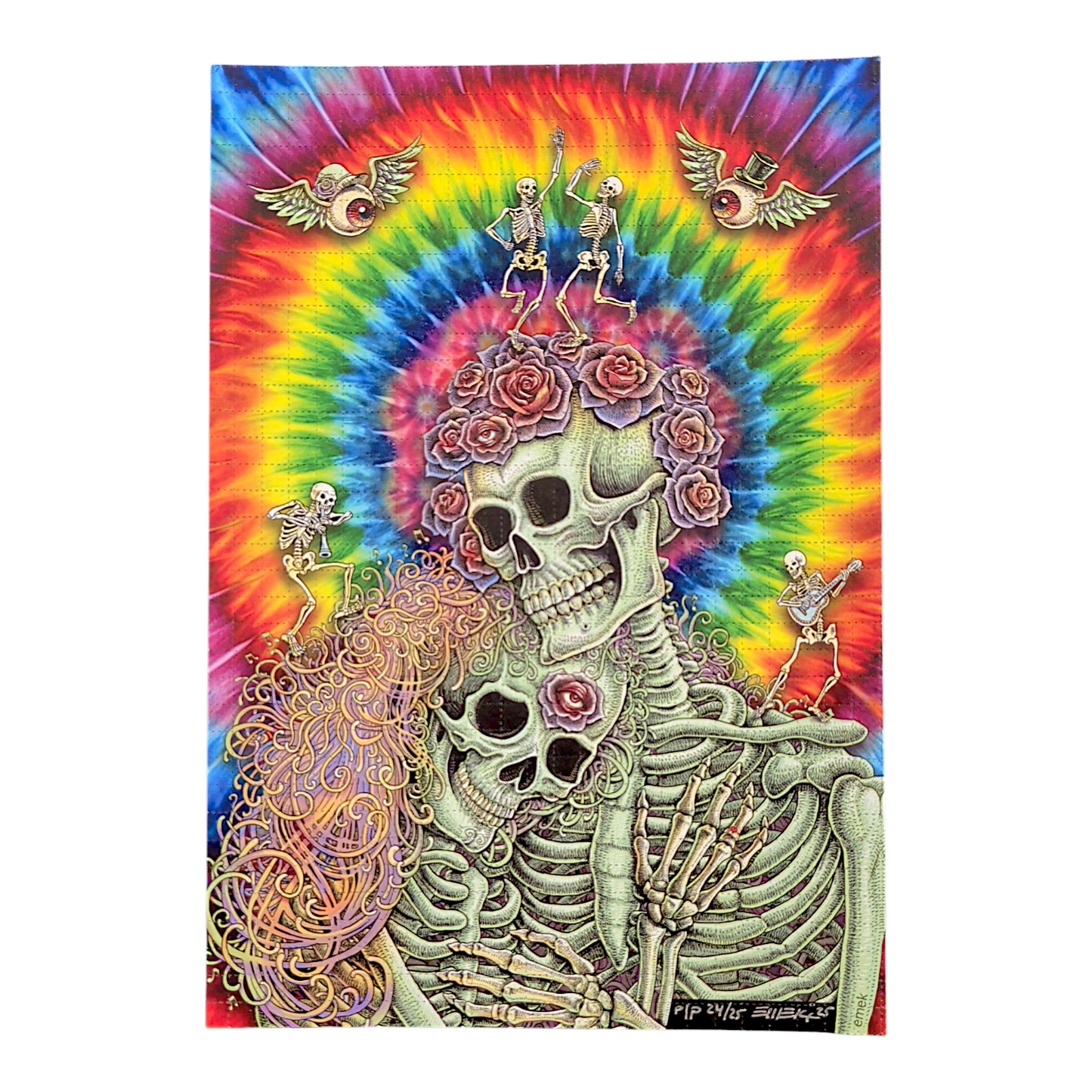 Emek
They Loved Each Other (Rainbow), 2025
Print on Perforated Blotter Paper
6.25 x 9 in
Printer's Proof Edition of 25
Hand signed, numbered + dated by the artist