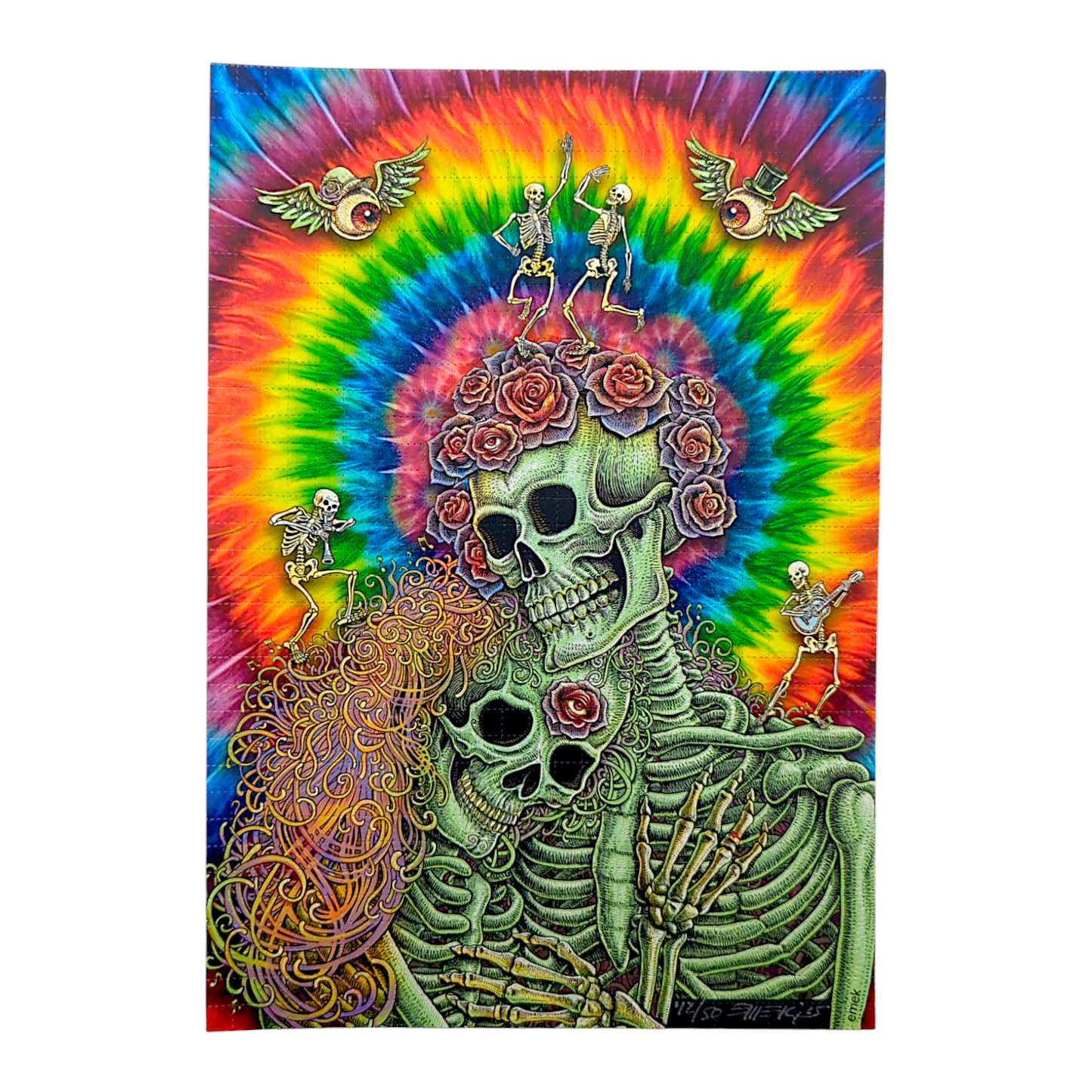 Emek
They Loved Each Other (Rainbow), 2025
Print on Perforated Blotter Paper
6.25 x 9 in
Edition of 50
Hand signed, numbered + dated by the artist