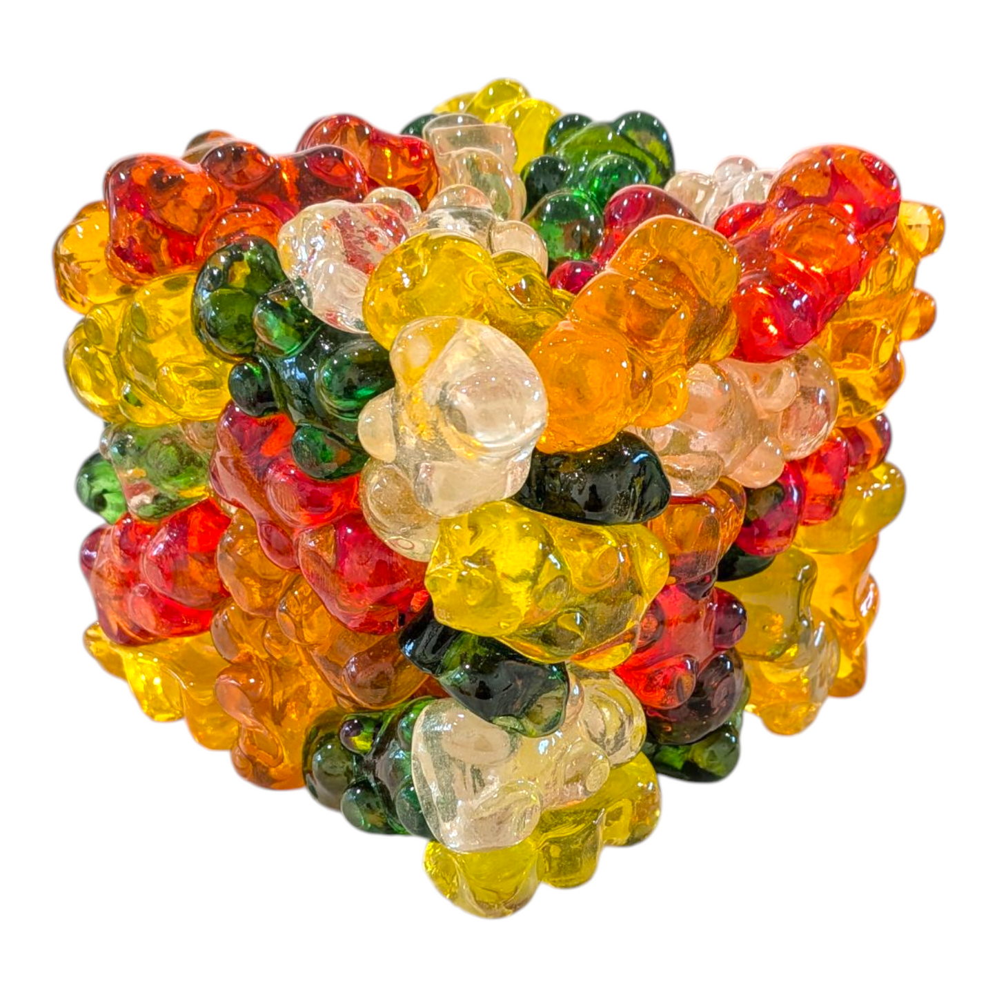 Eriko Kobayashi "Gummy Bear Cube" Sculpture