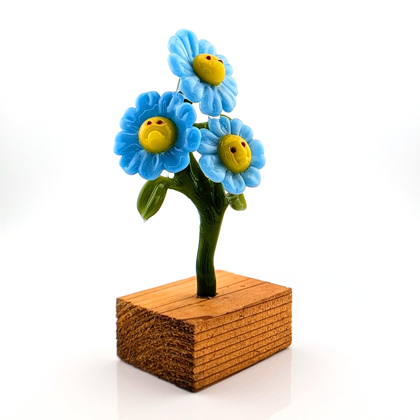 Ethan Windy
Blue Meanies, 2024
Glass Sculpture
Approx. 52 x 38 x 115 mm
Signed + Dated by the artist. From Ethan Windy's Giant Flowers Series