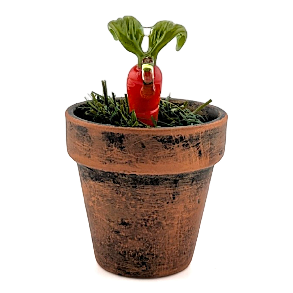 Ethan Windy Carrot Top, 2026 Borosilicate glass sculpture 54 x 54 x 79 mm Hand signed + dated by the artist
