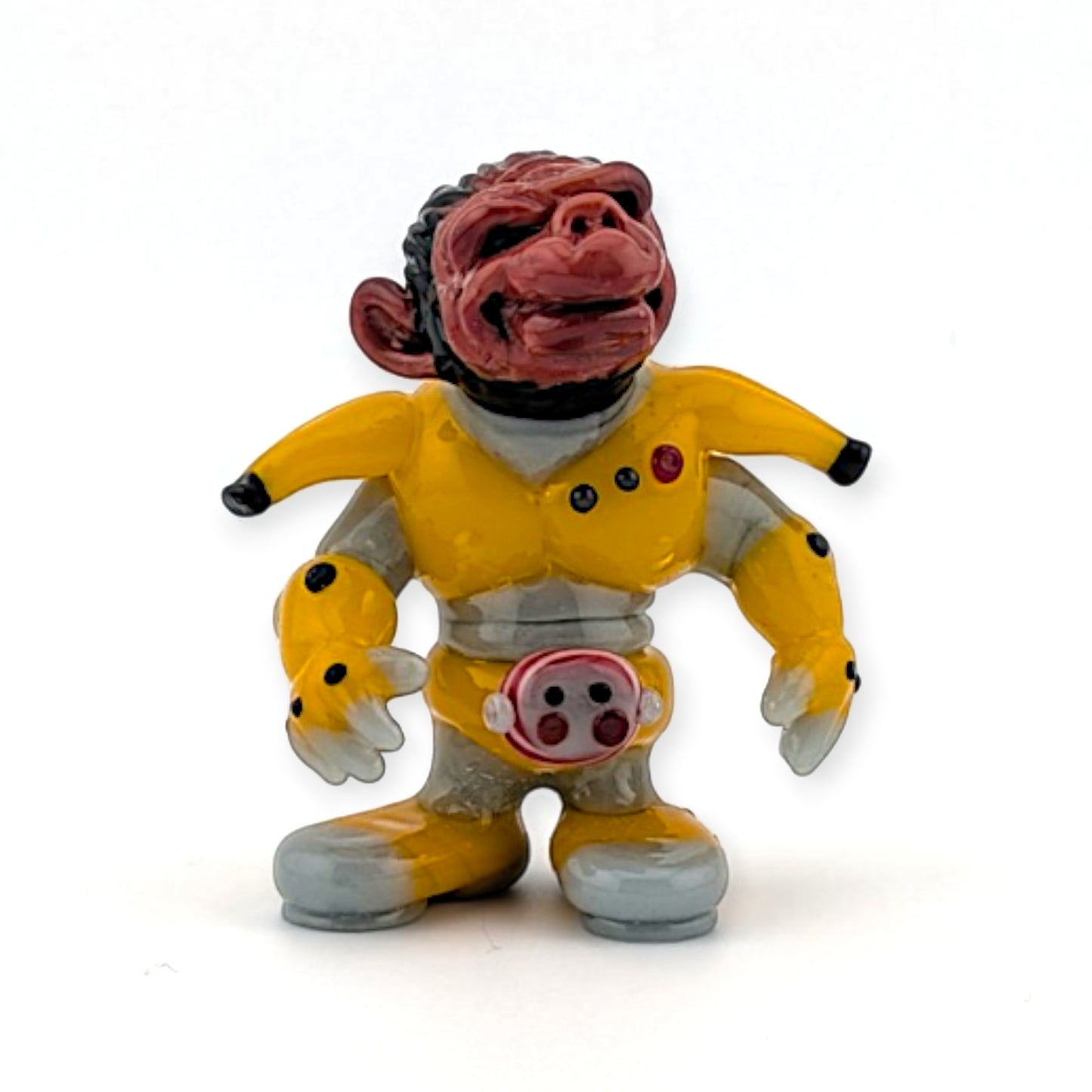 Ethan Windy Sgt. Bananas, 2026 Borosilicate glass sculpture 51 x 43 x 60 mm Hand signed + dated by the artist