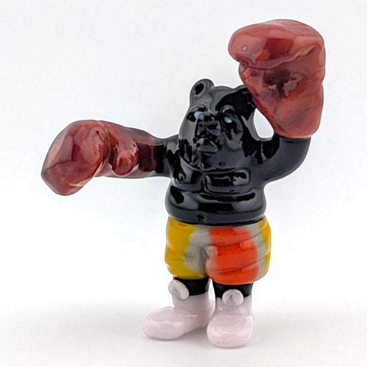 Ethan Windy Shadow Boxer, 2026 Borosilicate glass sculpture 49 x 18 x 59 mm Hand signed + dated by the artist