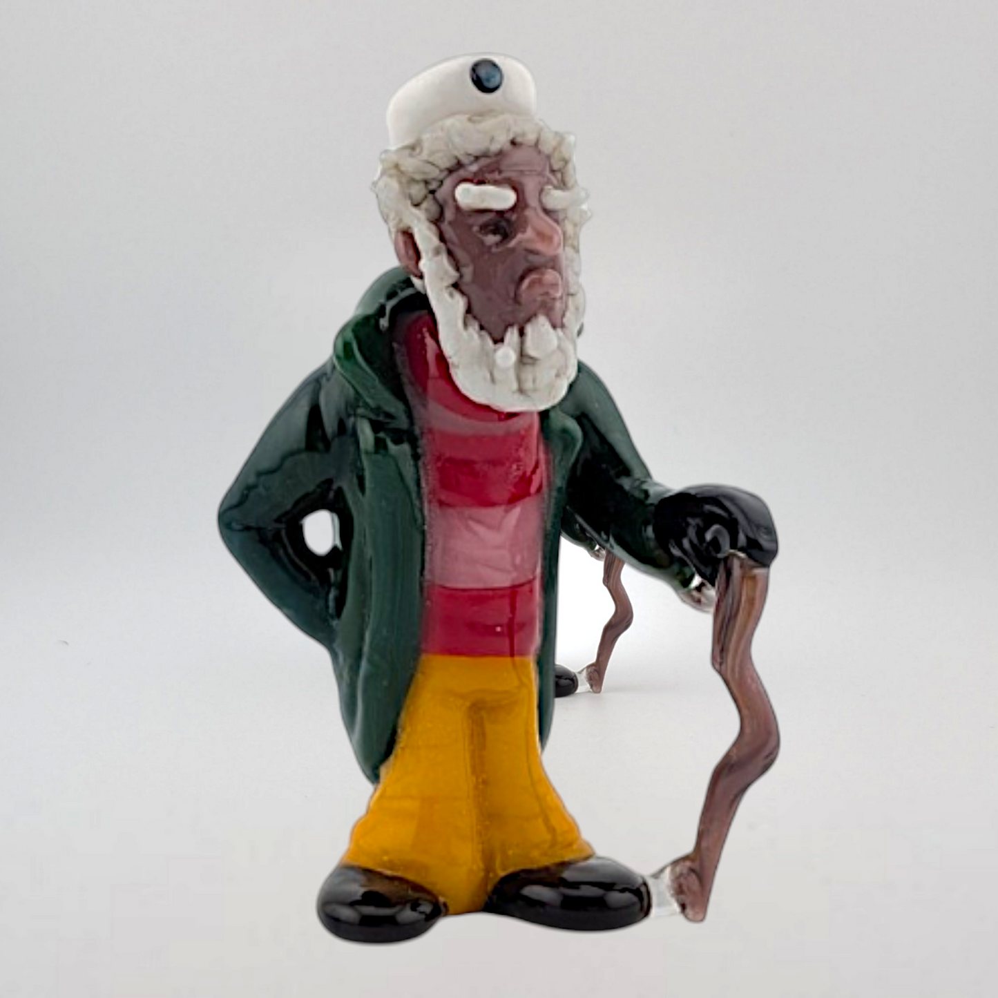 Ethan Windy The Worthy Sailor, 2026 Borosilicate glass sculpture 34 x 18 x 64 mm Hand signed + dated by the artist