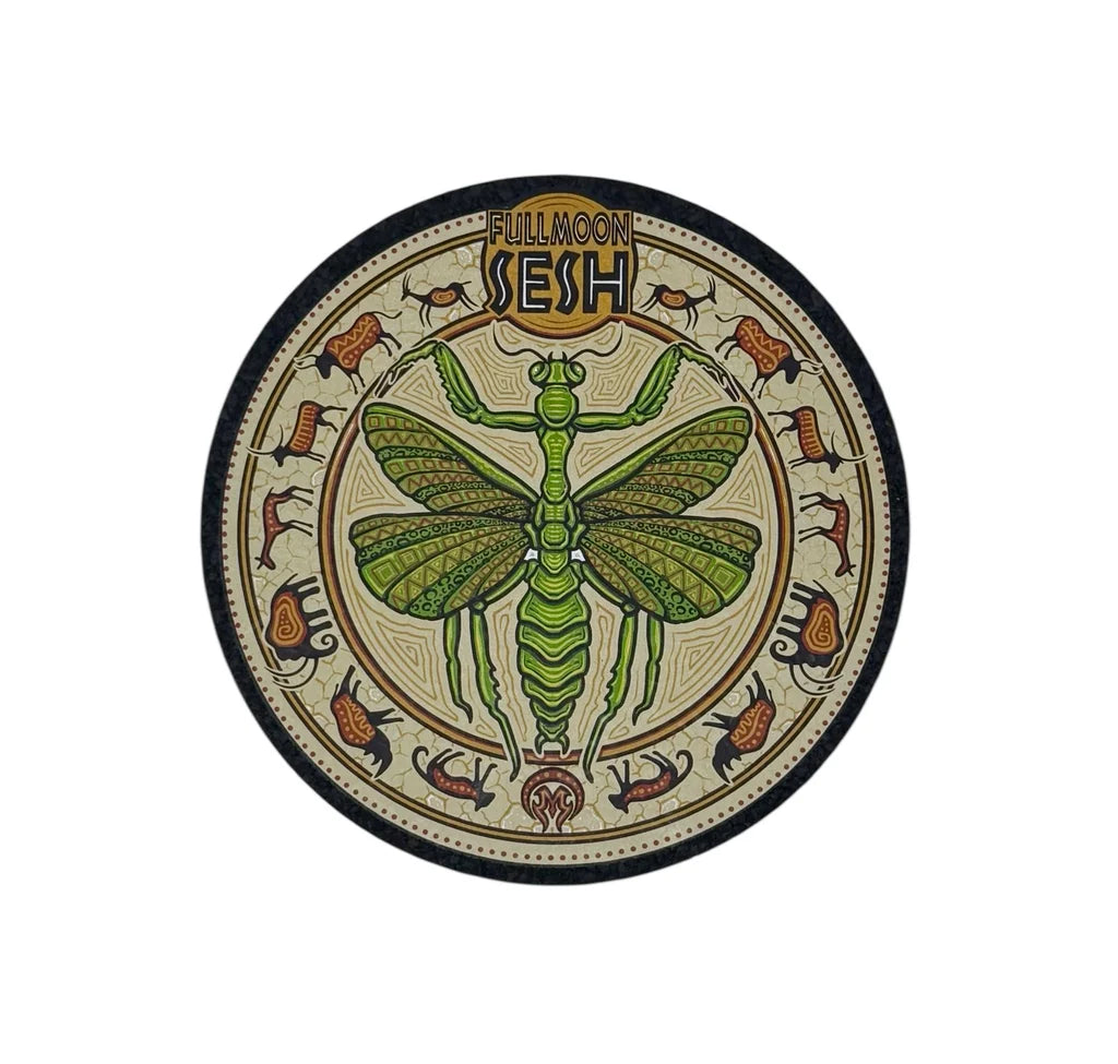 FMS (Full Moon Sesh) x Mothership Dragonfly Full color print on Moodmat 8 in